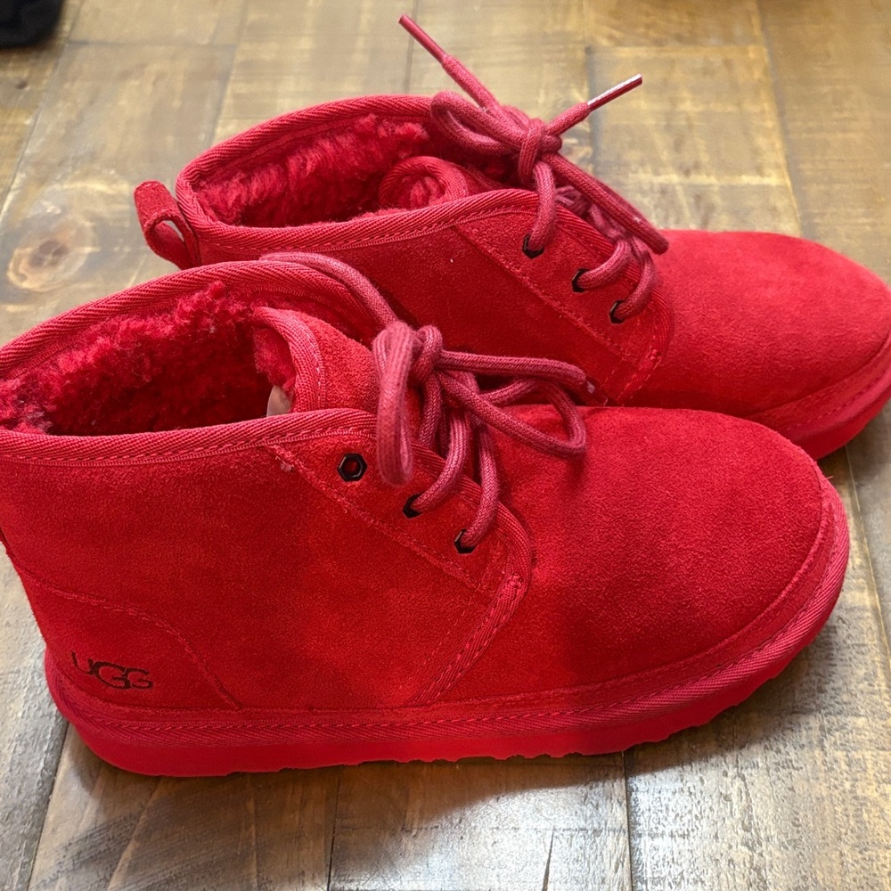 UGG Vibrant Red Suede Boots Neumel